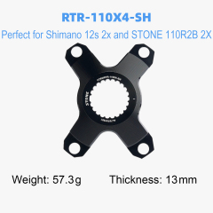 RTR-110BCD 4 arms hollow widen black