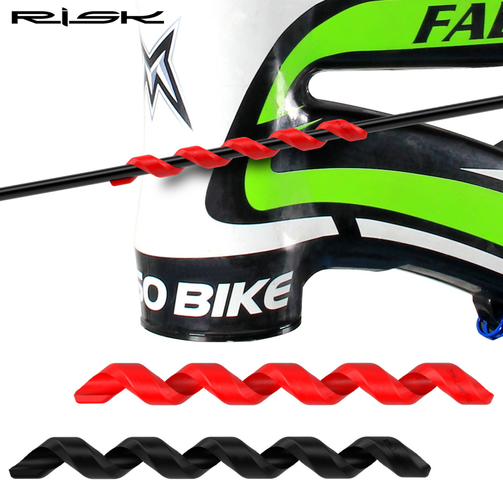 RISK Mountain/Road Bike Frame Protection Sleeve Open Spiral Cable Sleeve Anti-scratch Accessories