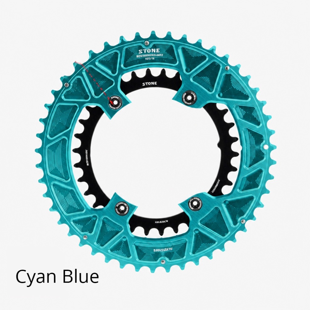 Stone 110bcd Round Double Chainring for Shimano 105 R7100 UT R8100 DA R9200 Di2 Road Bike 58 56 55 54 52 53 52 50 48 46 42 40 39 36 34 32T