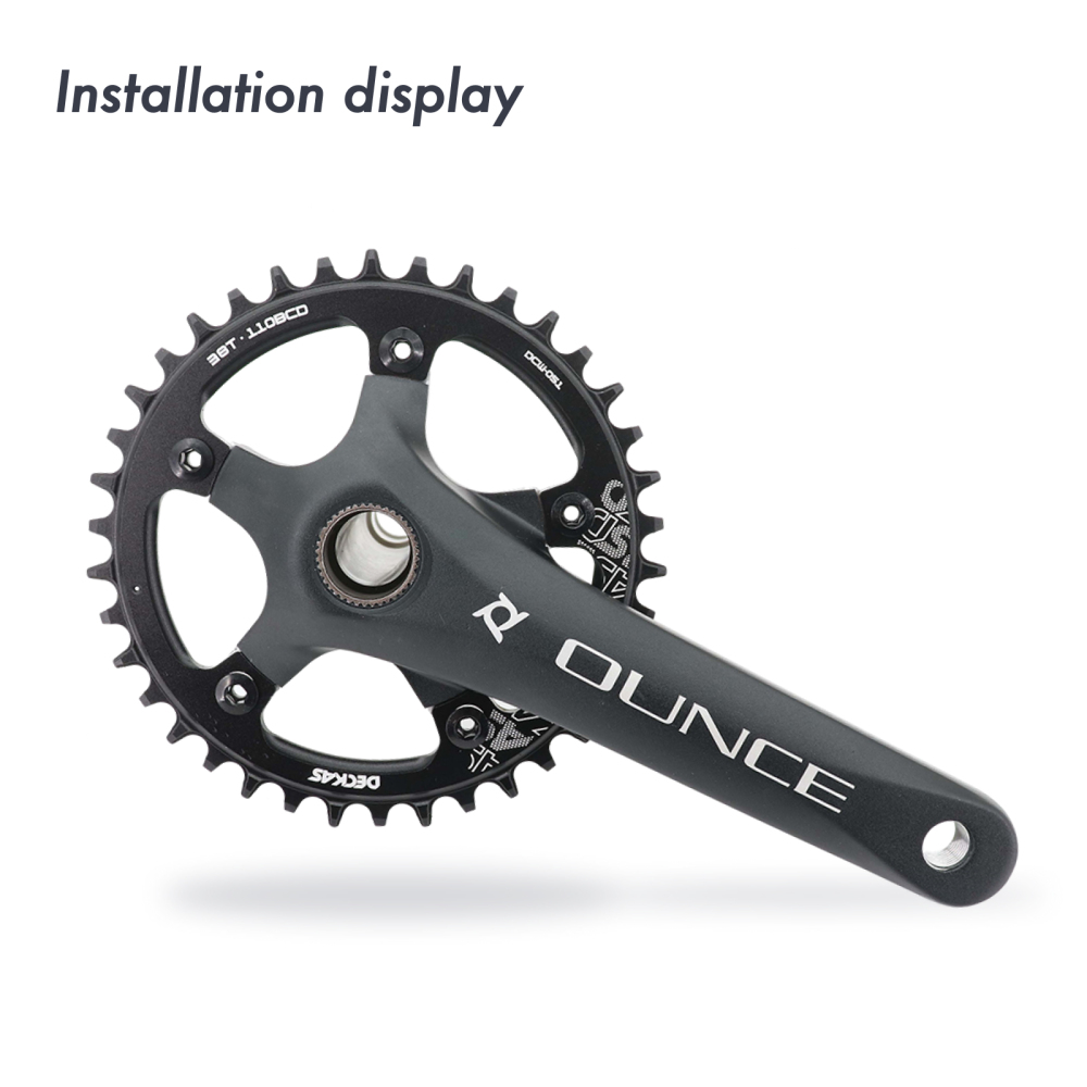 Deckas Chainring Round 110BCD for force red rival s350 s900 36 38 40 42 Tooth Road Bike for sram cx gravel quarq 5 arms 110 bcd