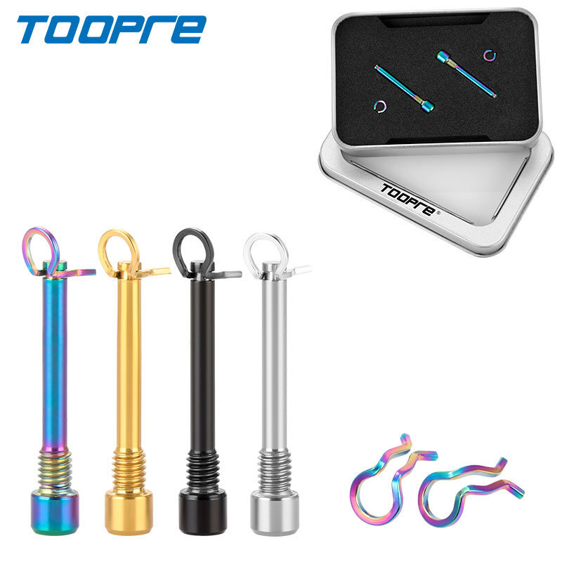 TOORPE Mountain Bike Titanium Alloy Oil Disc Pin XT XTR Disc Brake Rotor Screw Fixing Clip Spring