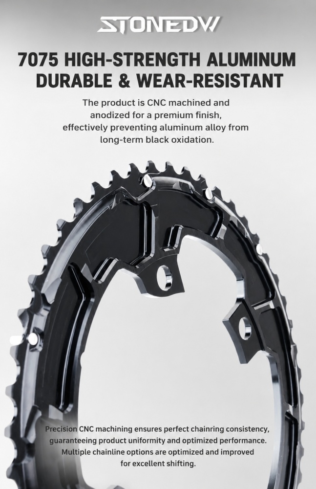 Stone 110bcd Double Bike Chainring aero hollow for Sram AXS Flattop 12 13 Speed for Shimano Sigeyi Magene QUARQ R7000 R7100 R8000 R8100 R9100 R9200 4700 5800 6800 9000