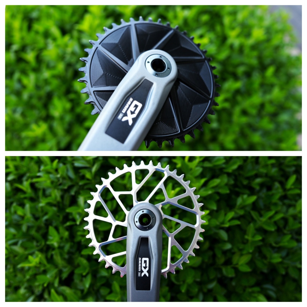 Stone Bike Chainring for AXS Flattop T-type Chain 12S 0mm Offset Direct Mount Round for Sram X0 XX SL GX 38T To 48T Hollow Aero Style