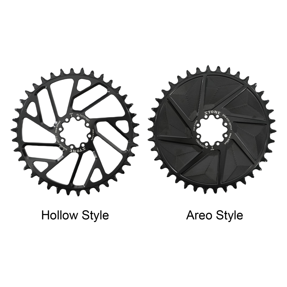 Stone Bike Chainring for AXS Flattop T-type Chain 12S 0mm Offset Direct Mount Round for Sram X0 XX SL GX 38T To 48T Hollow Aero Style