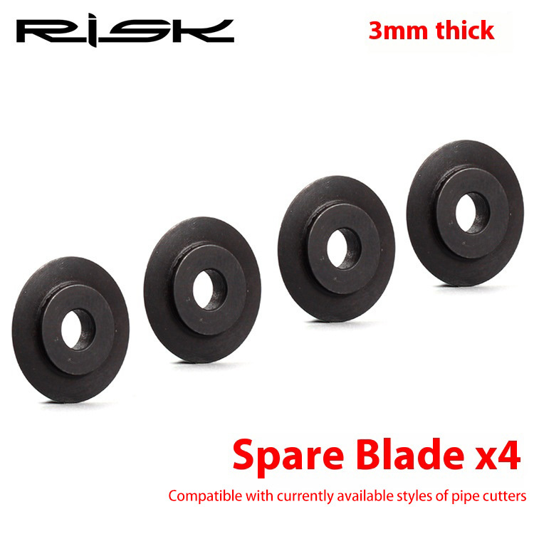 RISK Road and Mountain Bike Fork Steerer Tube Cutter Tool with Spare Blades (Set of Four) DT-101