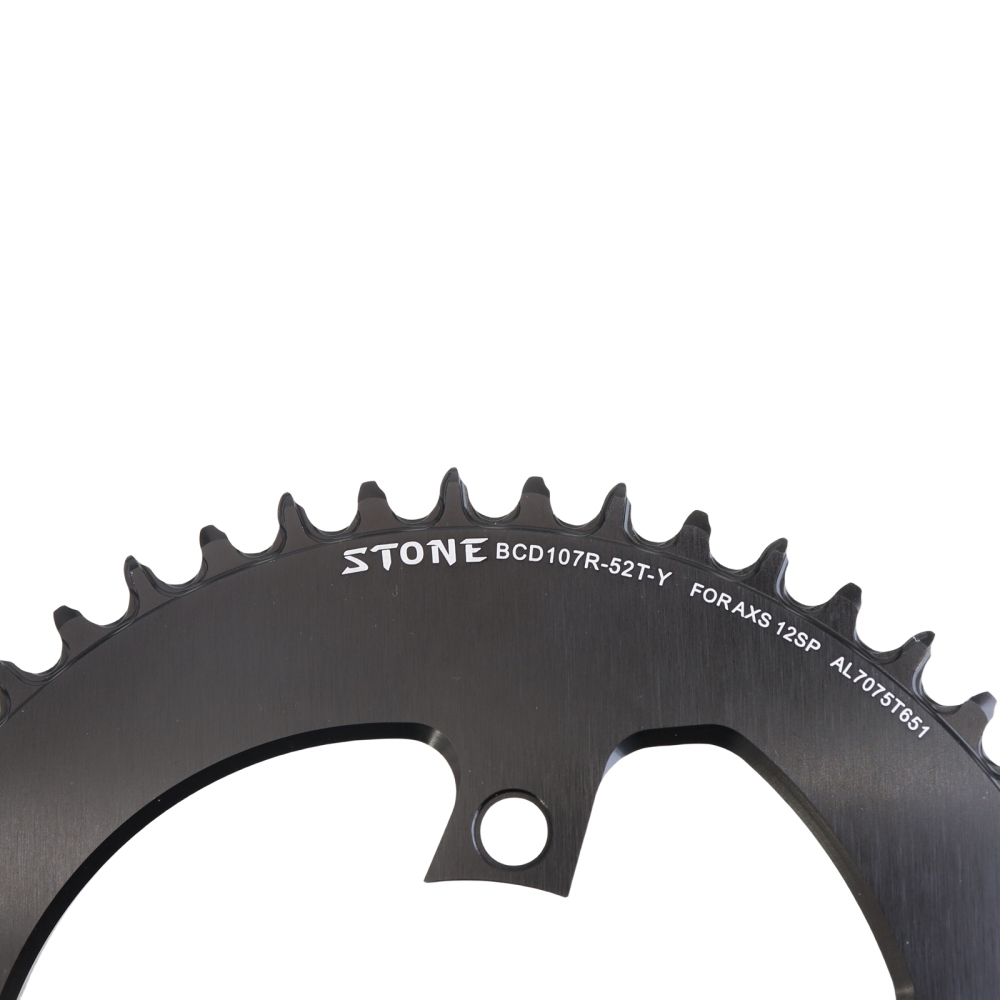 Stone Round Chainring 107BCD for Sram Rival Crankset 107 Bcd Road Bike 34 36 40 42 44 46 48 50 52 54 56 58 60T axs flattop