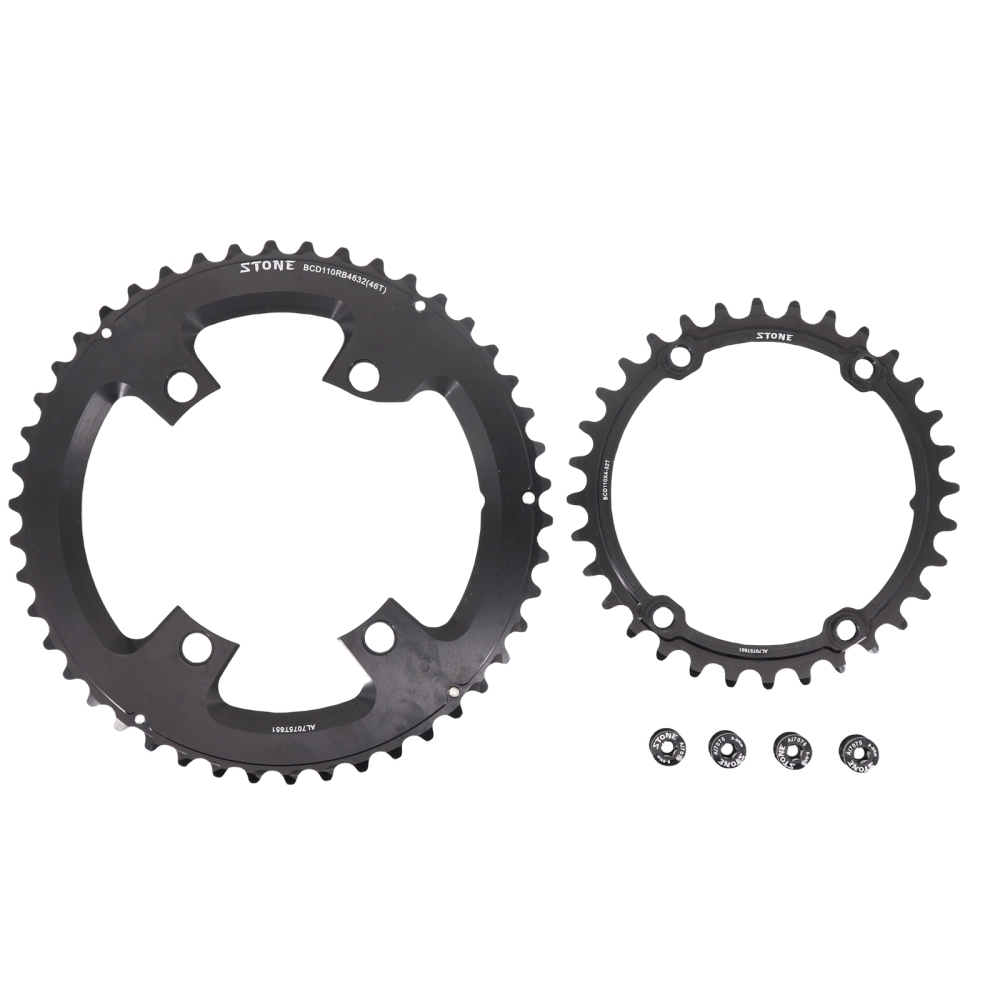Stone 110bcd Chainring for Shimano 105 R7000 R8000 R9100 Double Road Bike 52 36T 53 39T 54 40T 50 34 48 33T 5800 6800