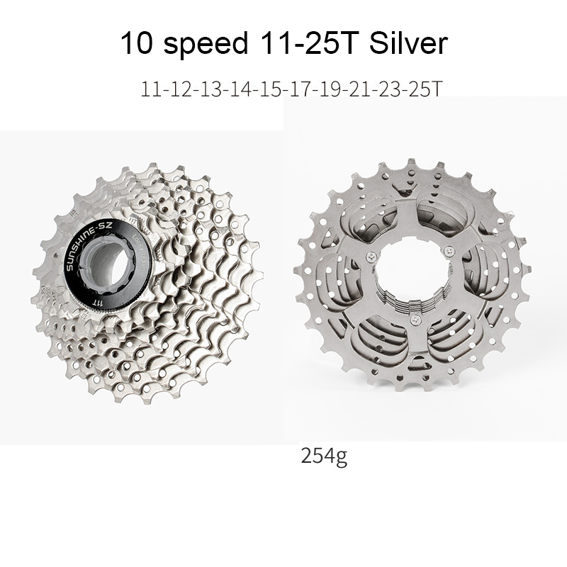 SUNSHINE-SE HG Cassette Freewheel for Road Bike 8 / 9 / 10 / 11 / 12 Speed Standard Series 11-23T 25T 28T 30T 32T 34T 36T Compatible with Shimano SRAM Sensah LTWOO Microshift HG Freehub Systems