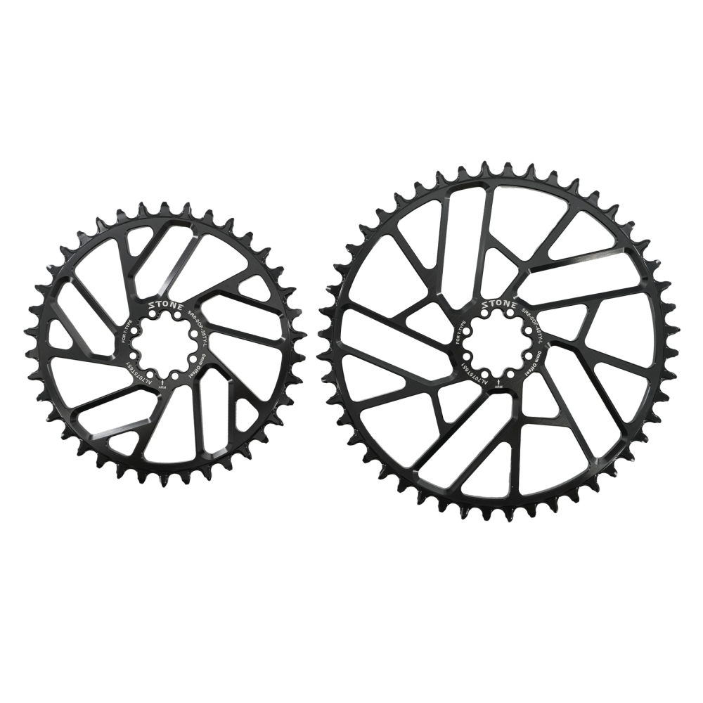 Stone Bike Chainring for AXS Flattop T-type Chain 12S 0mm Offset Direct Mount Round for Sram X0 XX SL GX 38T To 48T Hollow Aero Style