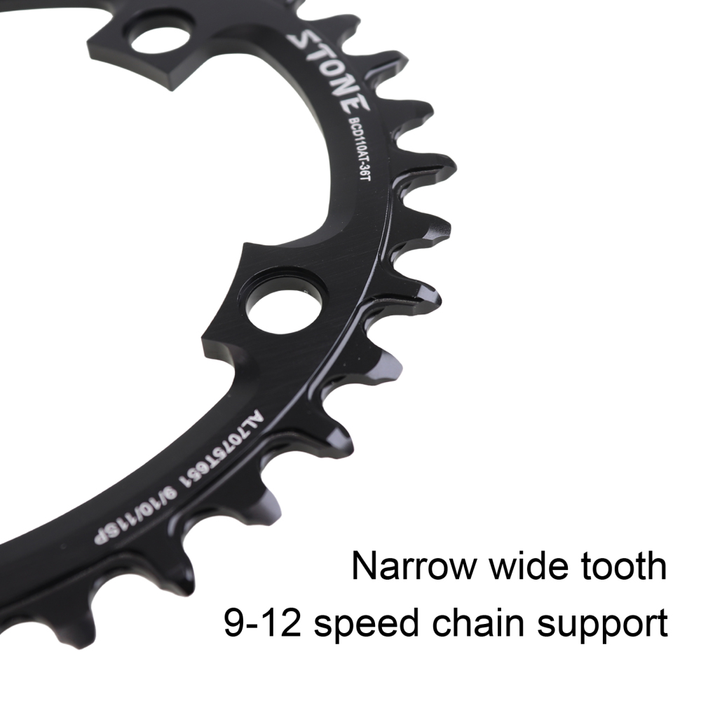 Stone Oval Chainring 110BCD for Apex Sram 4 Bolts 36 38 42T 44 46T 48 50T 54 56 58T 60 Road Bike MTB 9 10 11 12s 12 Speed