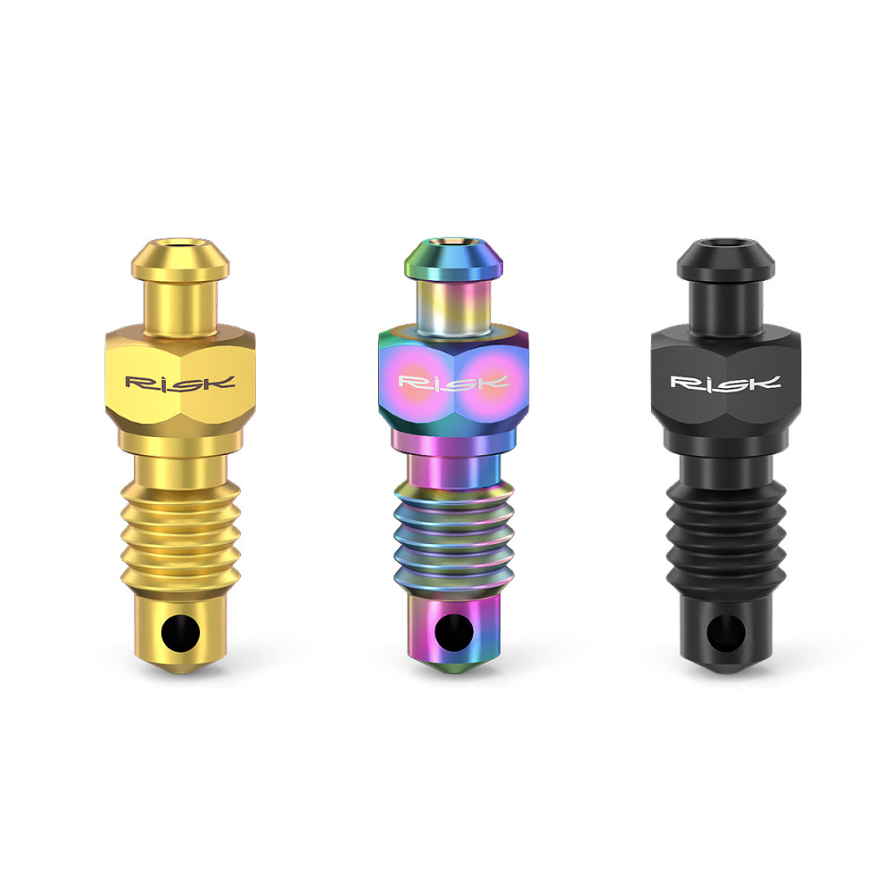 RISK Mountain Bike Disc Brake Caliper Bleed Screws M6 Titanium Alloy