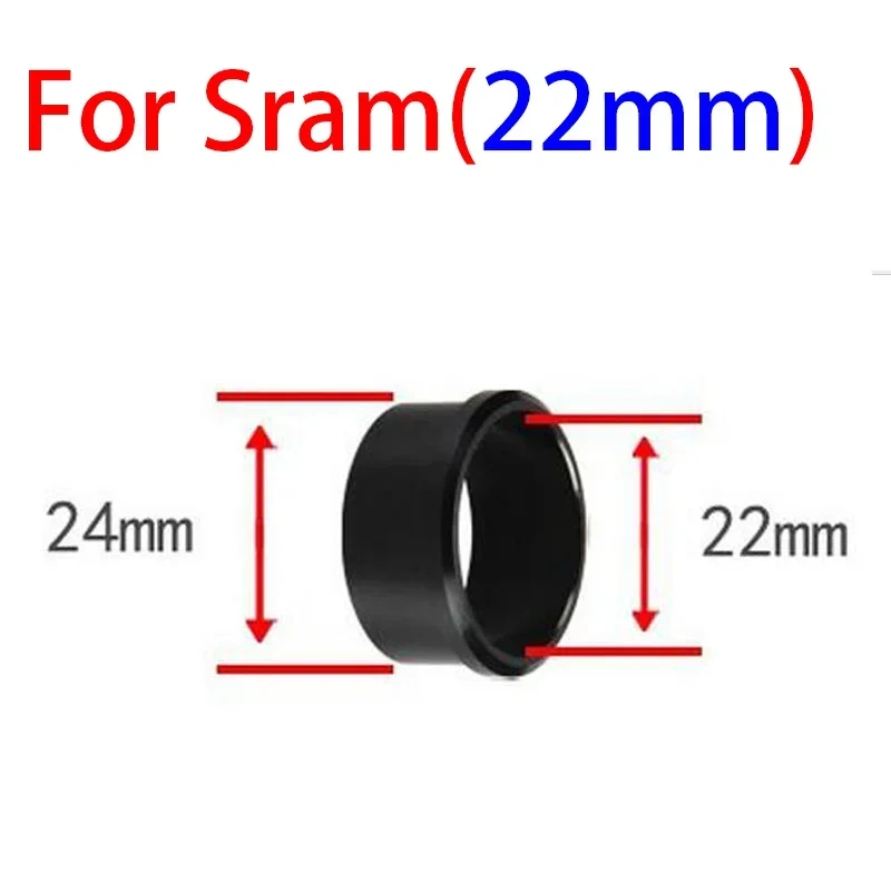 GUB Bottom Bracket adapter for Shimano BB 24 - 19 mm press in 24 22mm conversion sleeve BB30 PF30  for sram gxp 22mm 19mm 24mm
