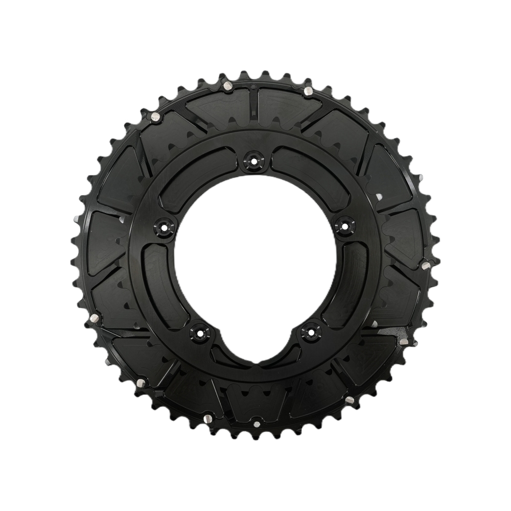 Stone 110bcd Double Chainring aero style for Shimano 11s 12s 5 Bolts Crank 12 Speed Road Bike Round 46 32t 52 36T 53 39T 54 40T 50 34 48 33T 2x