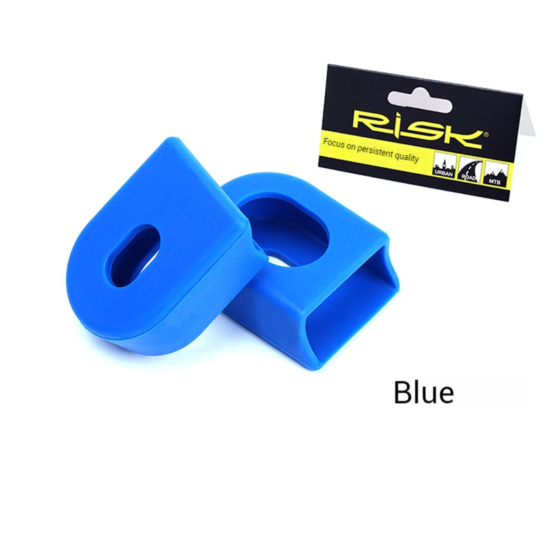 RISK Chainring Crank Protector Mountain/Road Bike Pedal Axle Silicone Protective Cover Anti-scratch Waterproof