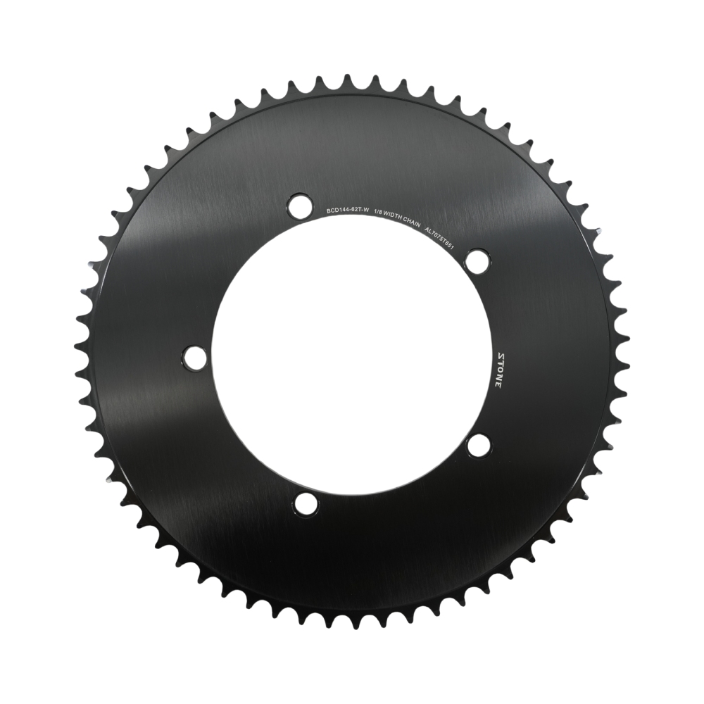 Stone 144 BCD Round Chainring for Fixie Fixed Gear Track Bike 42t to 70t 48 50 52 54 55 56 57 58 59 60 63 64 66 68 Single Speed Chainwheel 144bcd