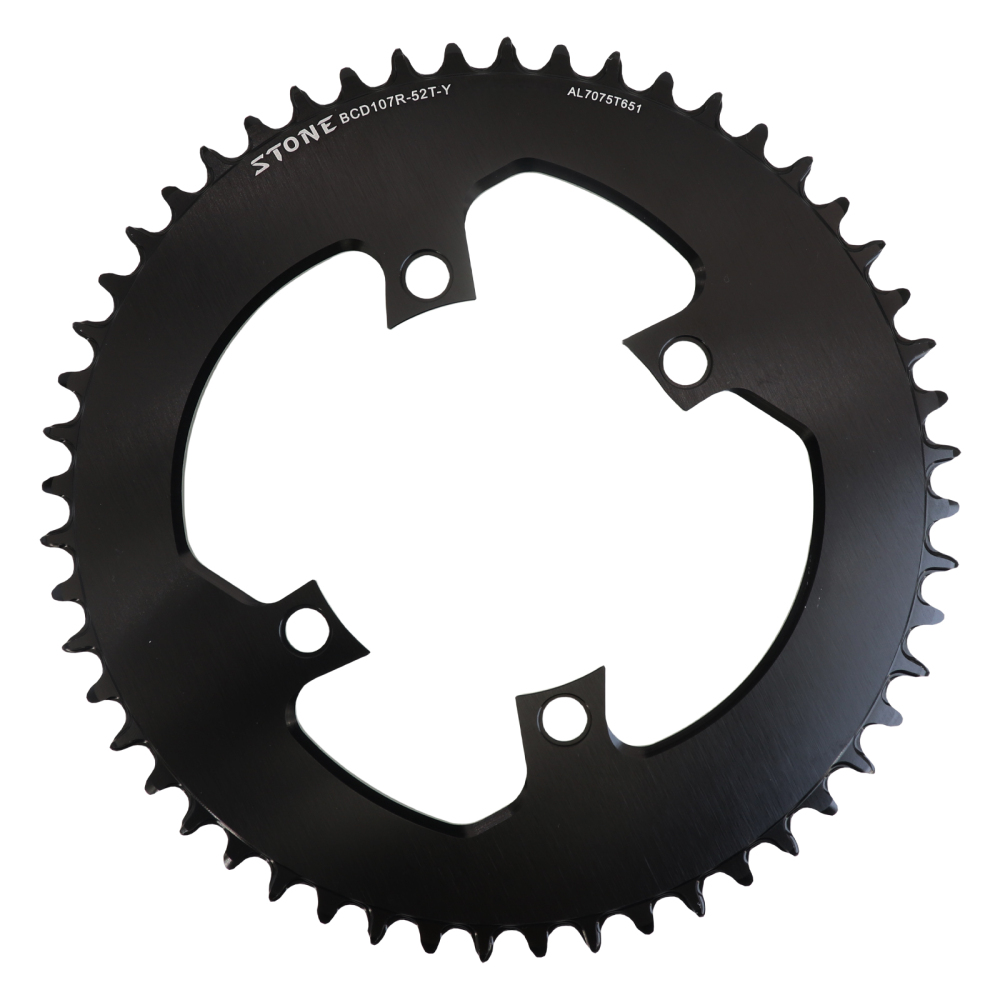 Stone Round Chainring 107BCD for Sram Rival Crankset 107 Bcd Road Bike 34 36 40 42 44 46 48 50 52 54 56 58 60T axs flattop
