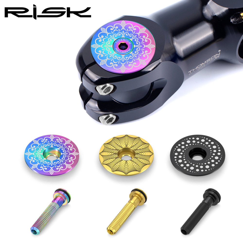 RISK Titanium Alloy Headset Cap for Mountain and Road Bikes 28.6mm Fork