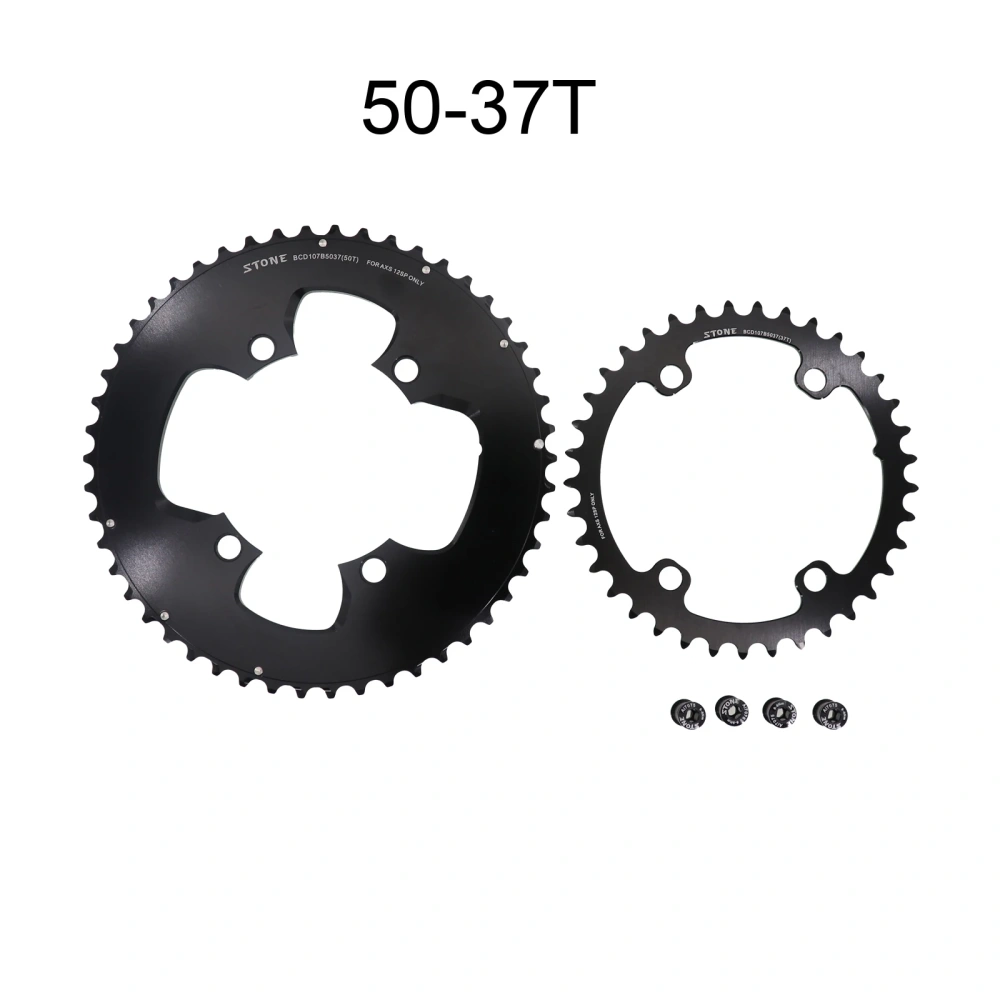 STONE 107BCD Bike Double Chainring Round 2X for Sram FORCE ETAP Flattop AXS 12S 46T 48T 33 35T 50T 37T 52T 39T 54T 41T Circle