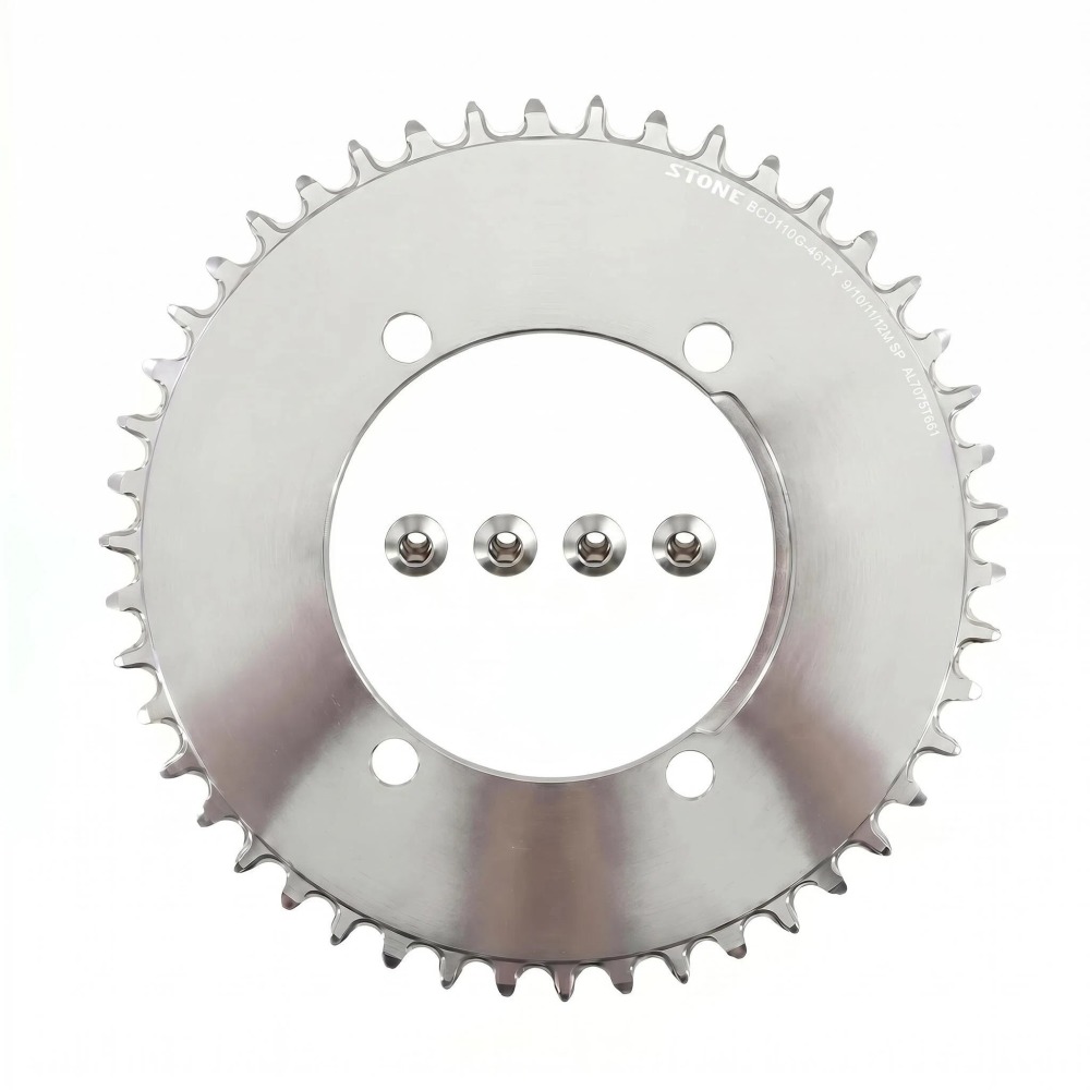 Stone Round Chainring 110 BCD for Shimano Gravel GRX FC RX810 RX600 34 36 38 40 42 46 58T 60T Tooth Road Bike Chainwheel 110bcd