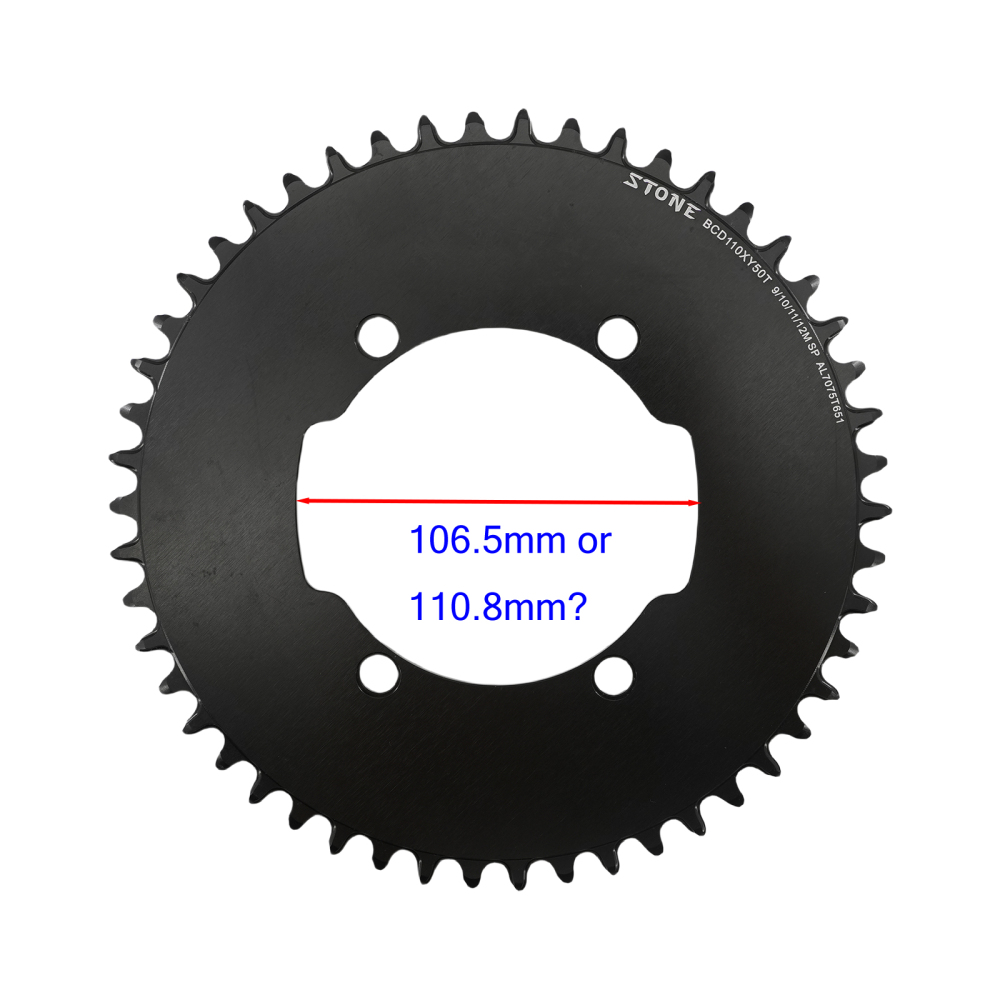 Stone Chainring 110BCD for SRM Power Meter PM7 PM9 Crankset 5800 6800 4700 9000 Round 42 44 46 48 58T 60 Road Bike 110 Bcd 1X