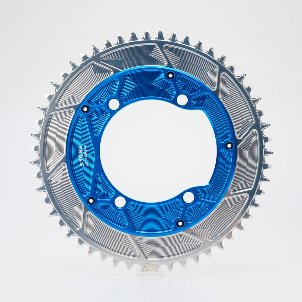 Stone Round bike Chainring inner Offset 4mm 110BCD 1x for Shimano 105 R7100 UT R8100 DA R9200 5800 6800 9000 Road Bike 12s 12 Speed aero style R7000 R8000 R9100