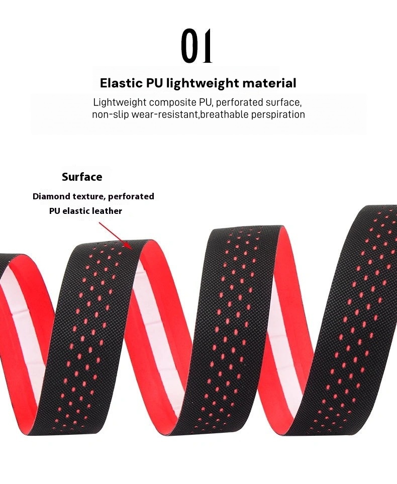 TOOPRE Perforated PU and EVA Road Handlebar Tape, 2150mm Rolls for Road Fixed Gear and Gravel Bikes, Color Options