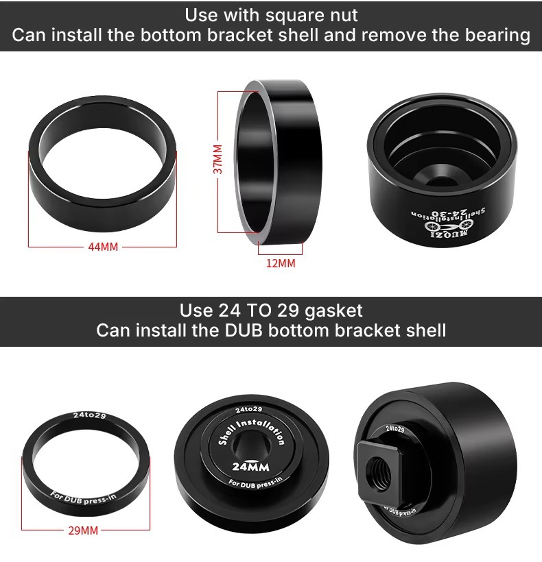 MUQZI Bottom Bracket Headset Bearing Press in Install Tool Kit Bike Bottom Bracket Removal Tool for BB86 BB30 BB92 PF30
