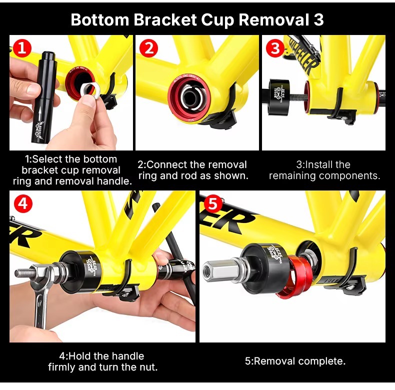 MUQZI Bottom Bracket Headset Bearing Press in Install Tool Kit Bike Bottom Bracket Removal Tool for BB86 BB30 BB92 PF30