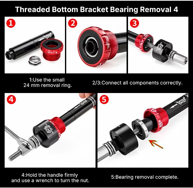 MUQZI Bottom Bracket Headset Bearing Press in Install Tool Kit Bike Bottom Bracket Removal Tool for BB86 BB30 BB92 PF30