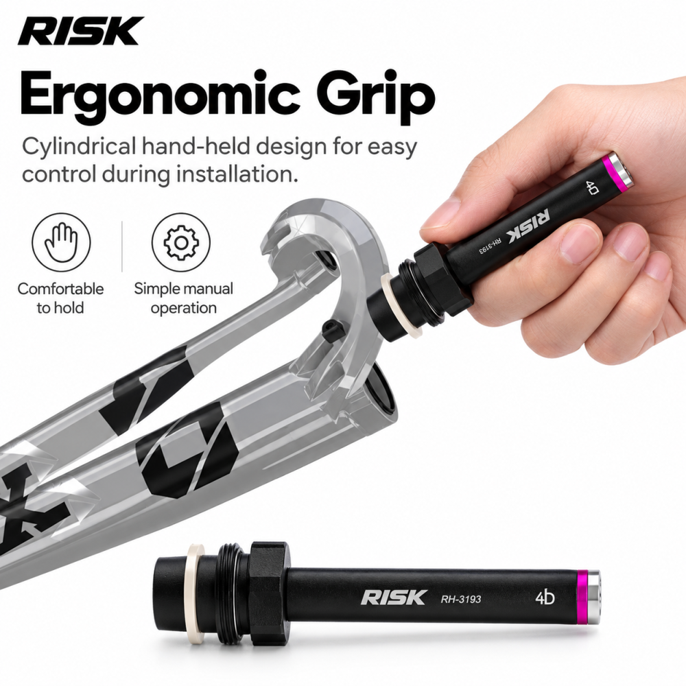 RISK Bicycle Front Fork Dust Seal Driver Tool Suspension Fork Seal Installation Maintenance Tool 30 32 34 35 36 37 38 40mm