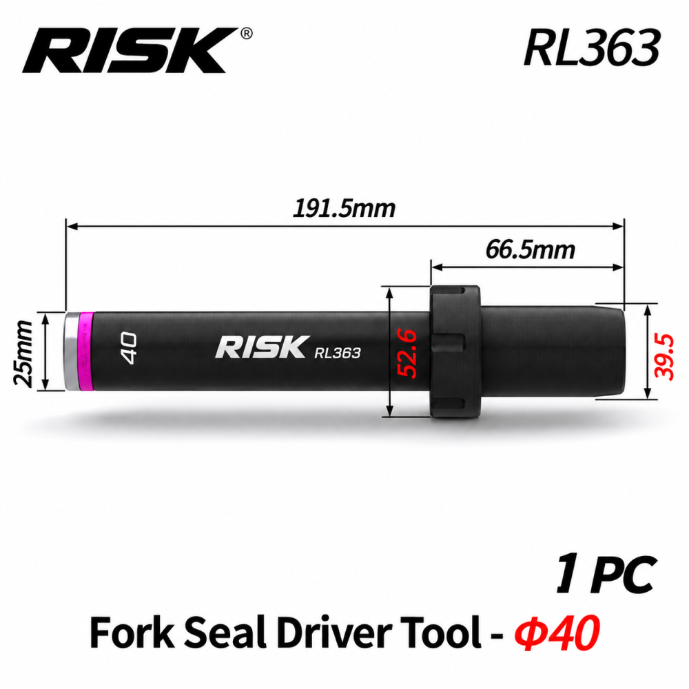 RISK Bicycle Front Fork Dust Seal Driver Tool Suspension Fork Seal Installation Maintenance Tool 30 32 34 35 36 37 38 40mm