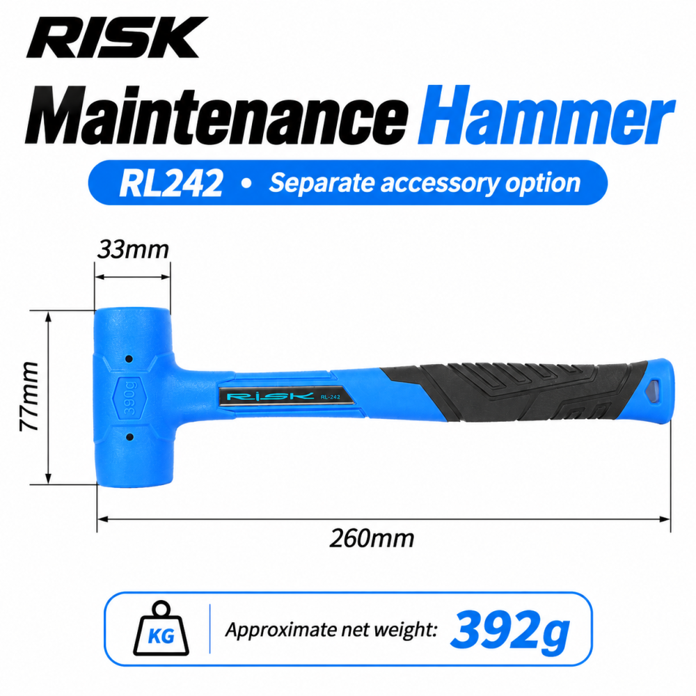 RISK Bicycle Fork Seal Driver Tools for Front Fork Dust Seal Installation – 30–40mm, Storage Rack & Maintenance Hammer Options