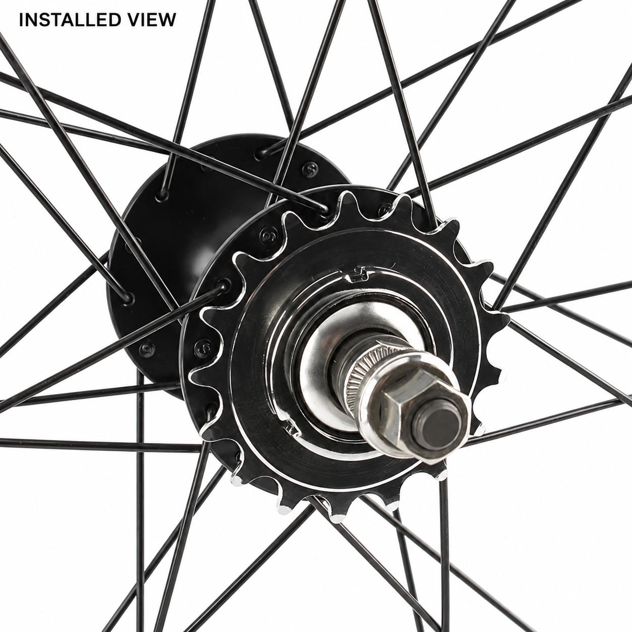 DJC Fixed Gear Track Bike Rear Cog with Lockring, 13–18T 13T 14T 15T 16T 17T 18T freewheel, Fixed Gear and Fixie