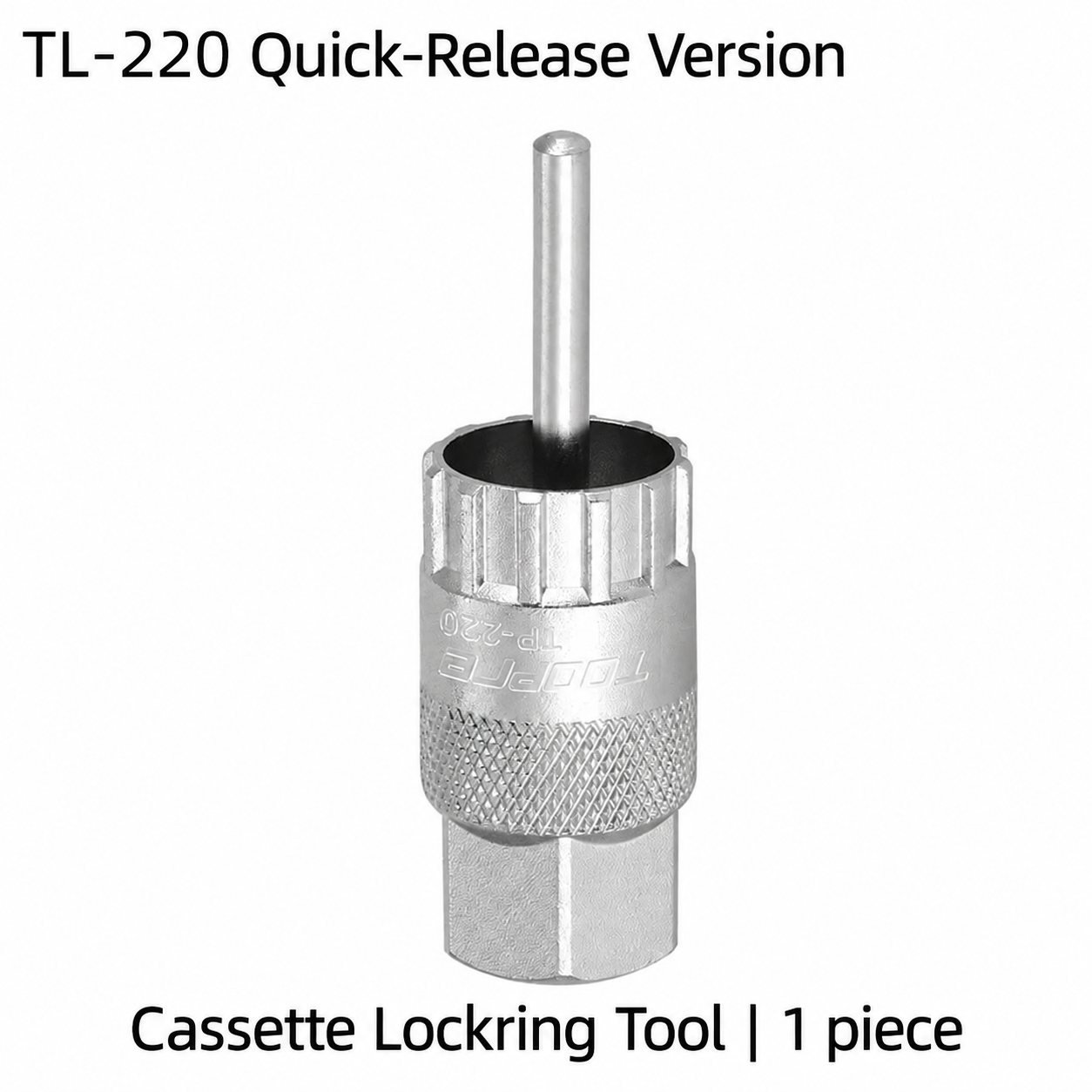 TOOPRE Cassette Lockring Removal Tool with Guide Pin, TL-220 Quick-Release or TL-221 Thru-Axle - TL220