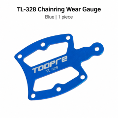 Blue Chainring Wear Gauge