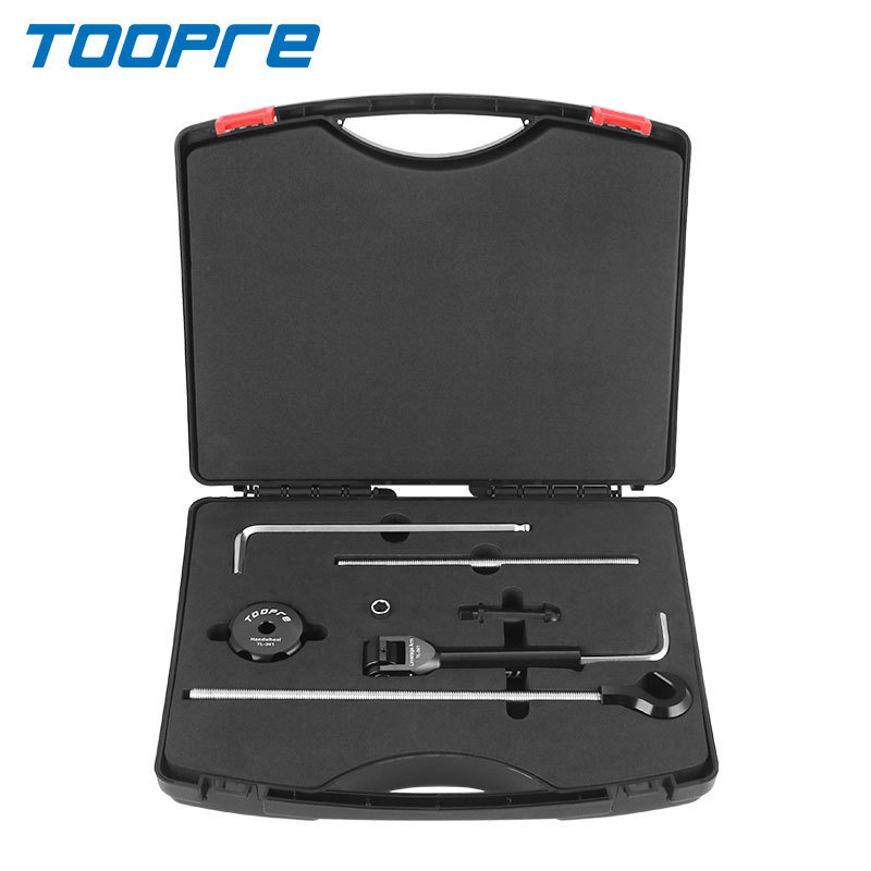 TOOPRE TL-341 Crank Bolt Removal Tool Kit, Controlled-Leverage 8mm and 10mm Hex Tool with Storage Case