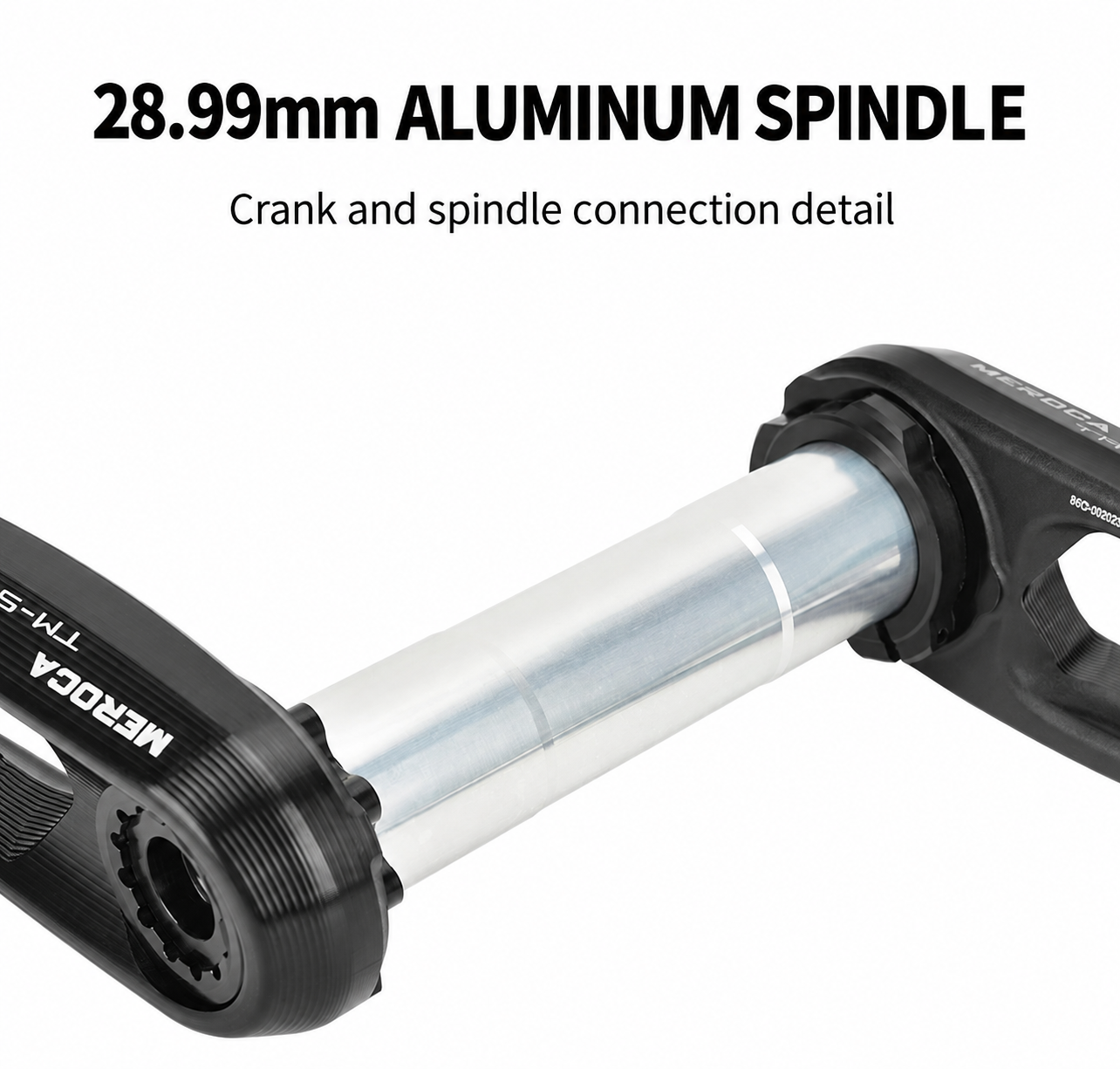 MEROCA MT-SN03-A3 8-Bolt Direct Mount Crank Arms, 165 / 170mm, 28.99mm Spindle - detail 16
