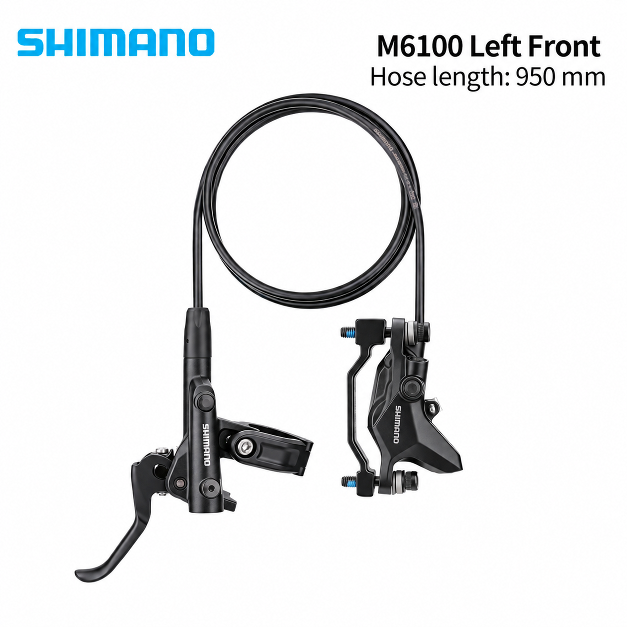 SHIMANO M4100 / M6100 Left Front Hydraulic Disc Brake, 1000mm / 950mm Hose - detail 7