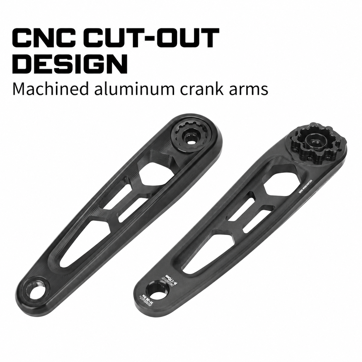MEROCA MT-SN03-A3 8-Bolt Direct Mount Crank Arms, 165 / 170mm, 28.99mm Spindle - detail 3