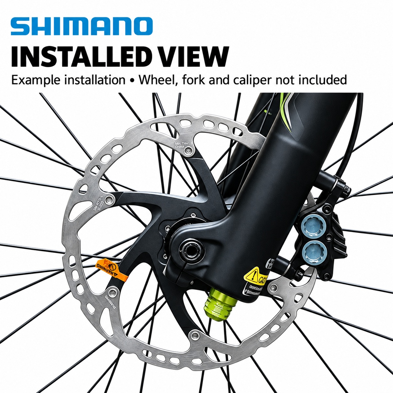 SHIMANO RT76 6-Bolt Disc Brake Rotor, 160mm / 203mm with Mounting Hardware - detail 9