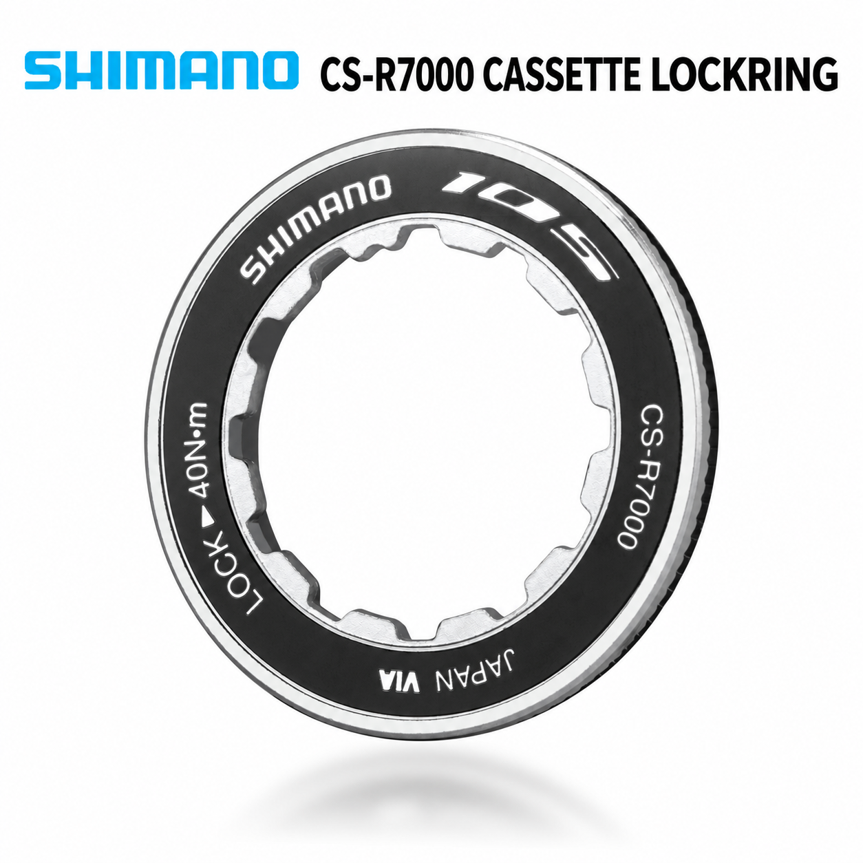 SHIMANO CS-R7000 Cassette Lockring, 35mm Bicycle Cassette Lock Ring - detail 1