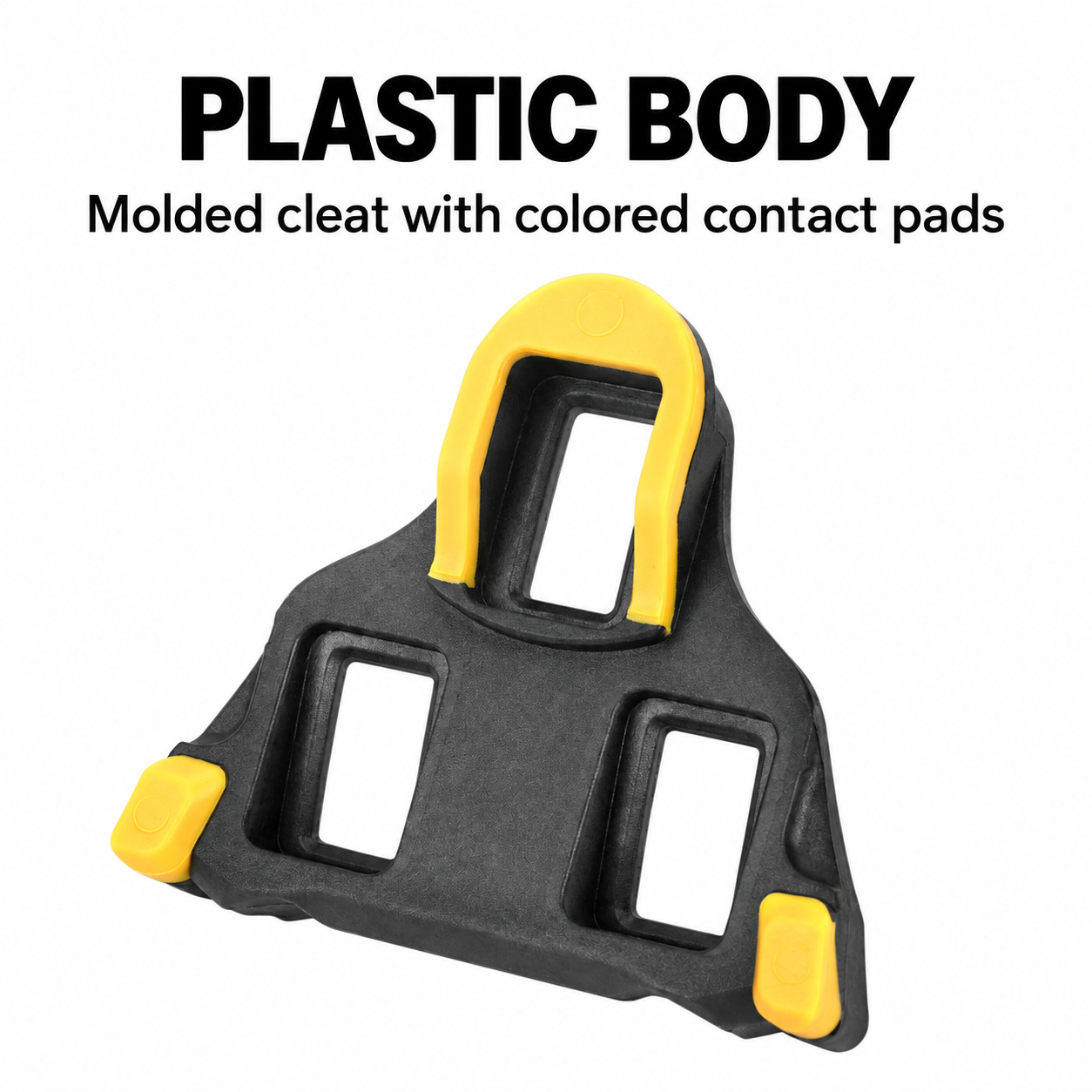 MEROCA RD2 3-Bolt Road Cycling Cleats, Yellow 6&deg; or Blue 2&deg; Float, Pair with Hardware - detail 11