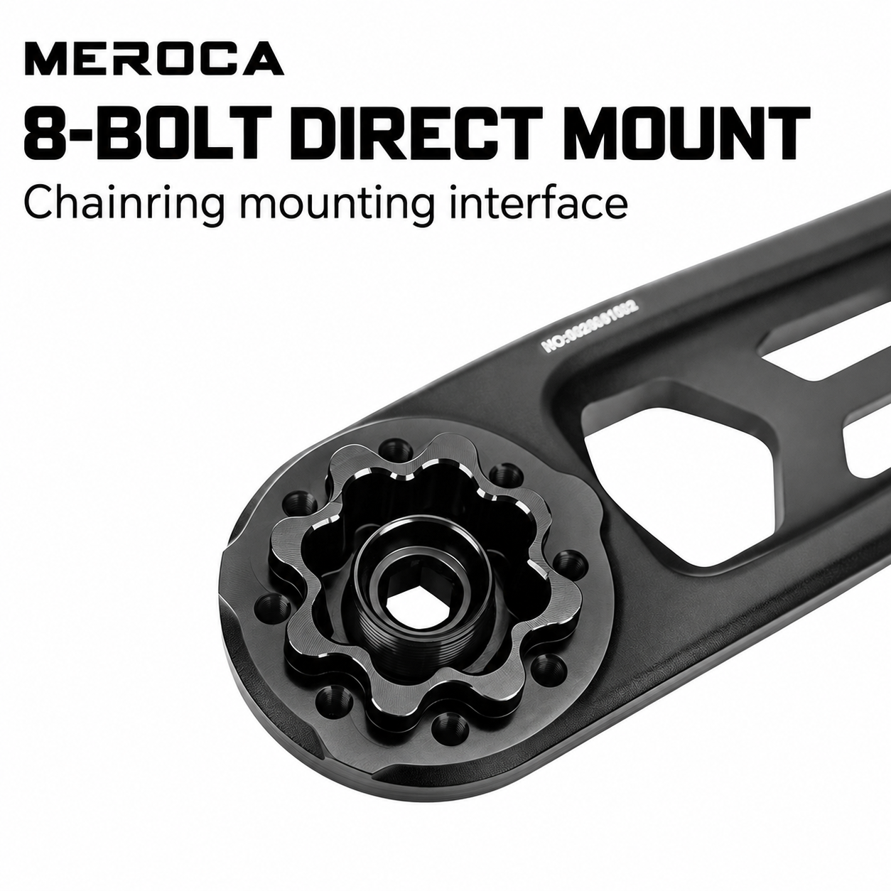 MEROCA MT-SN03-A3 8-Bolt Direct Mount Crank Arms, 165 / 170mm, 28.99mm Spindle - detail 2