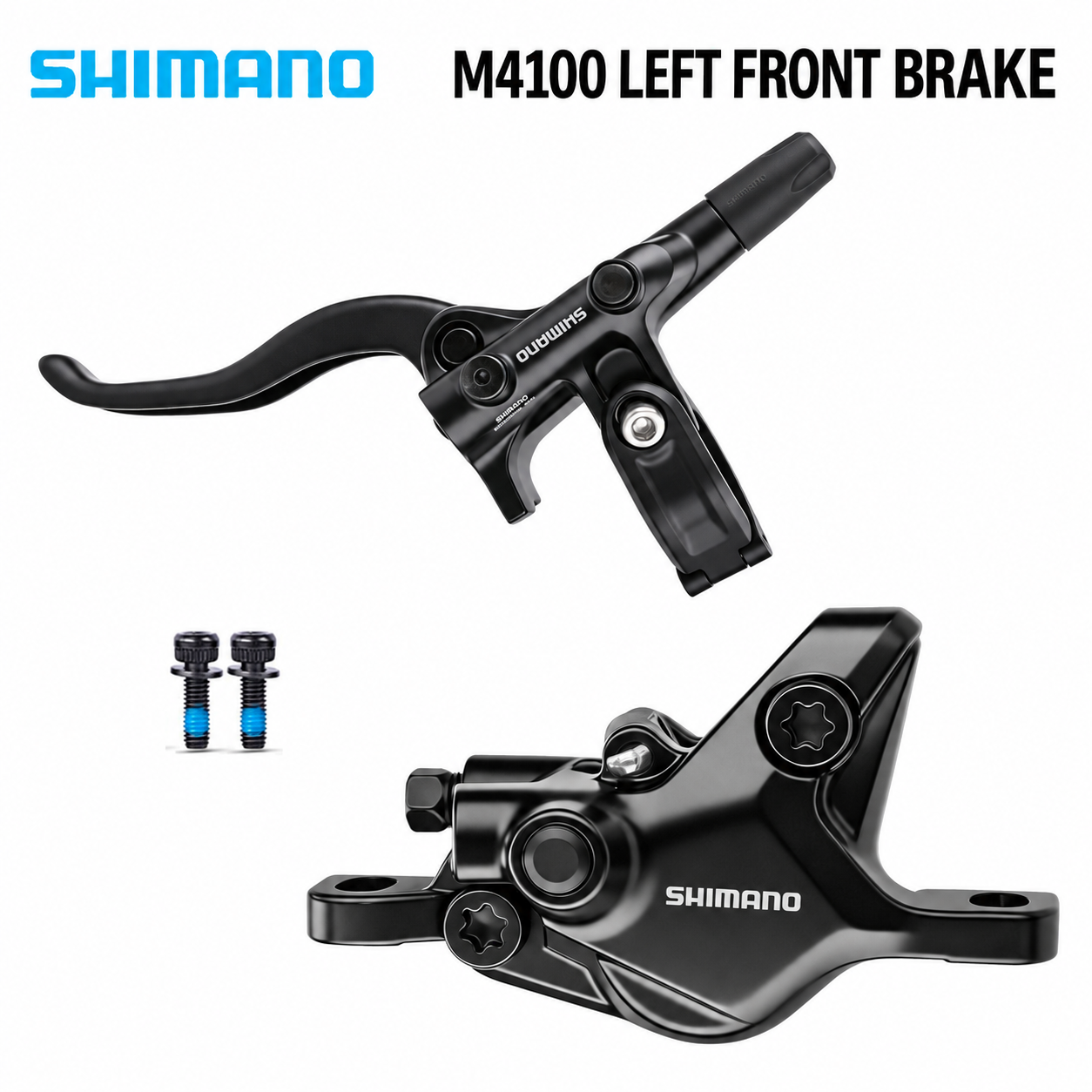 SHIMANO M4100 / M6100 Left Front Hydraulic Disc Brake, 1000mm / 950mm Hose - detail 3