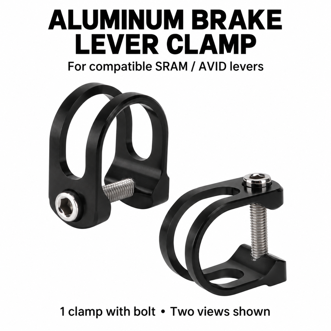 Aluminum Brake Lever Clamp with Bolt for Compatible SRAM / AVID Levers, 11g - detail 7