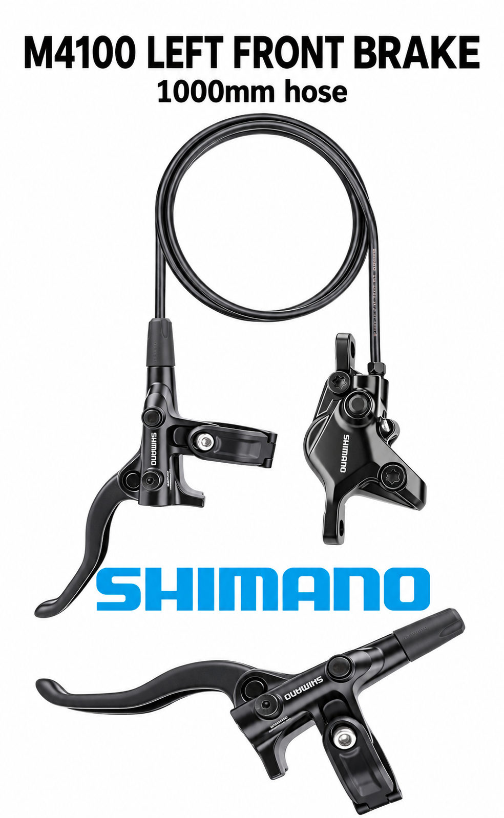 SHIMANO M4100 / M6100 Left Front Hydraulic Disc Brake, 1000mm / 950mm Hose - detail 11