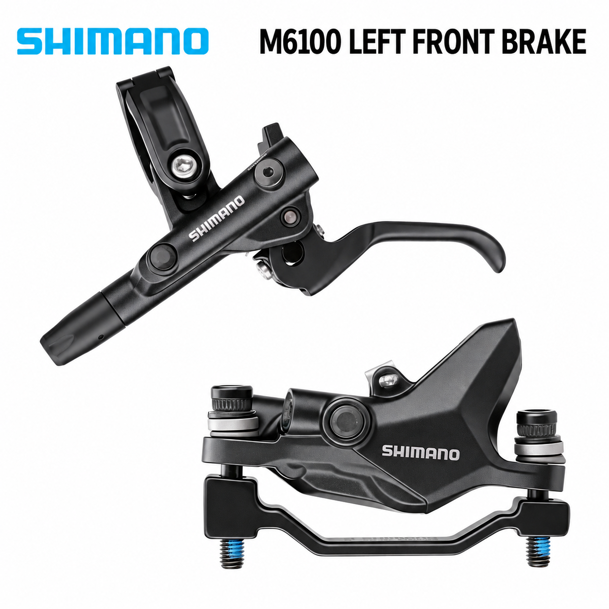 SHIMANO M4100 / M6100 Left Front Hydraulic Disc Brake, 1000mm / 950mm Hose - detail 2