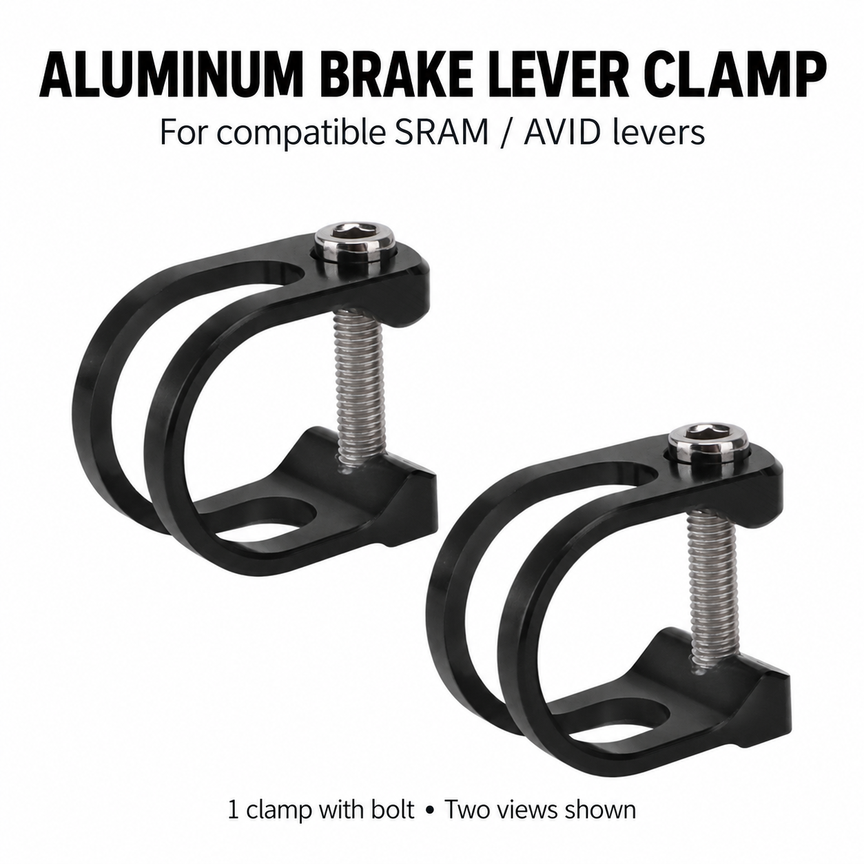 Aluminum Brake Lever Clamp with Bolt for Compatible SRAM / AVID Levers, 11g - detail 1