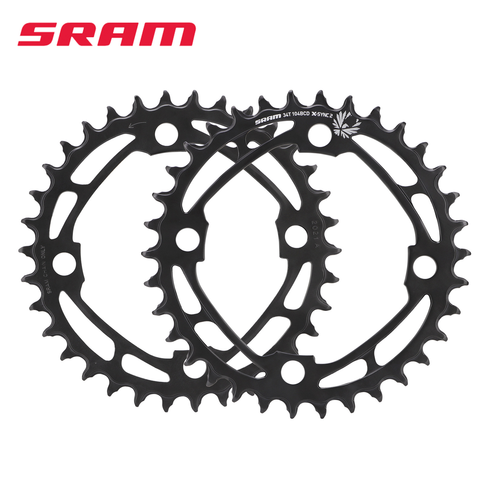 SRAM X-SYNC 2 104BCD 34T Steel Chainring with Bolts, 11 / 12 Speed - detail 4