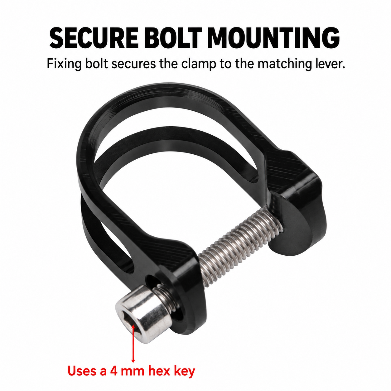 Aluminum Brake Lever Clamp with Bolt for Compatible SRAM / AVID Levers, 11g - detail 10